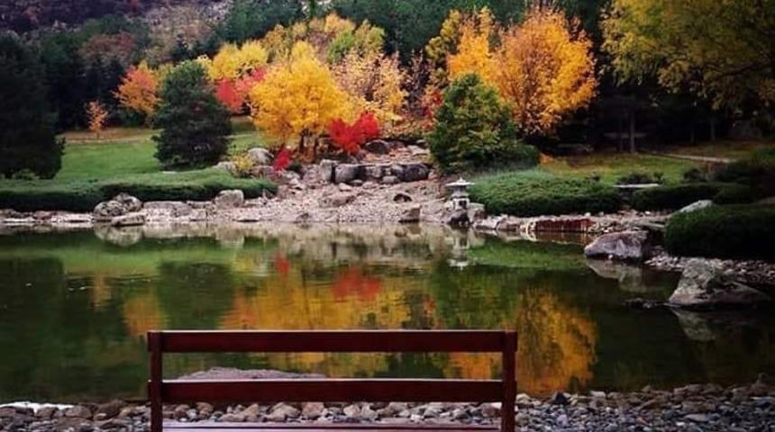 Kırşehir&rsquo;deki Japon bah&ccedil;esinde sonbahar g&uuml;zelliği