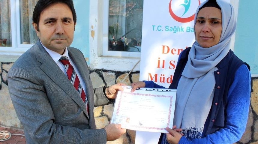 30 kişiye ilk yardım sertifikası verildi