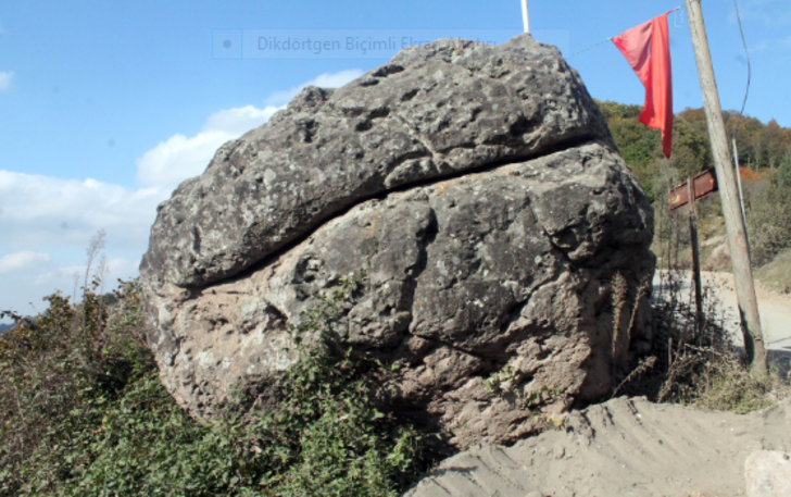 Hz. Ali'nin Zülfikar'la kestiği rivayet edilen kayaya defineciler dadandı  G1