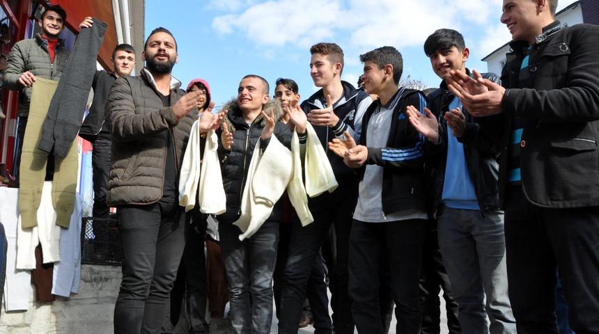 Erzurum'un soğuğuna 'potor'lu şarkı