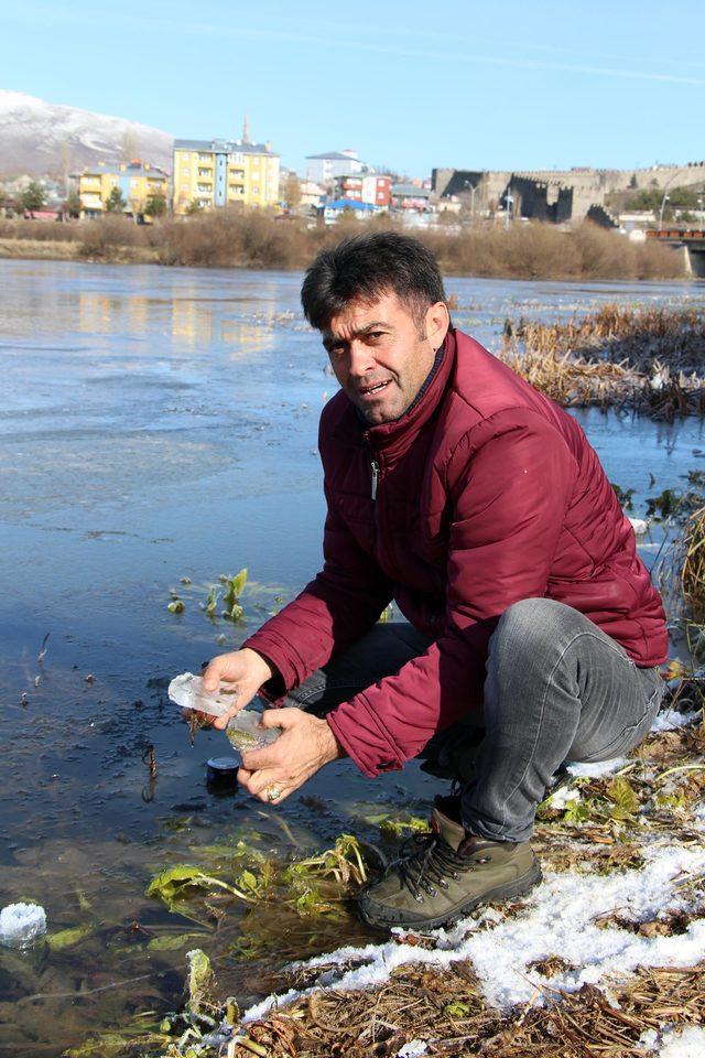 Kura Nehri buz tuttu