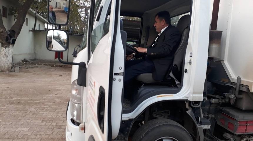 Elbeyli il&ccedil;esine yeni temizlik ara&ccedil;ları alındı