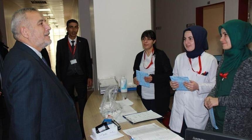 M&uuml;ft&uuml; &Ccedil;etin&rsquo;den hasta ziyareti