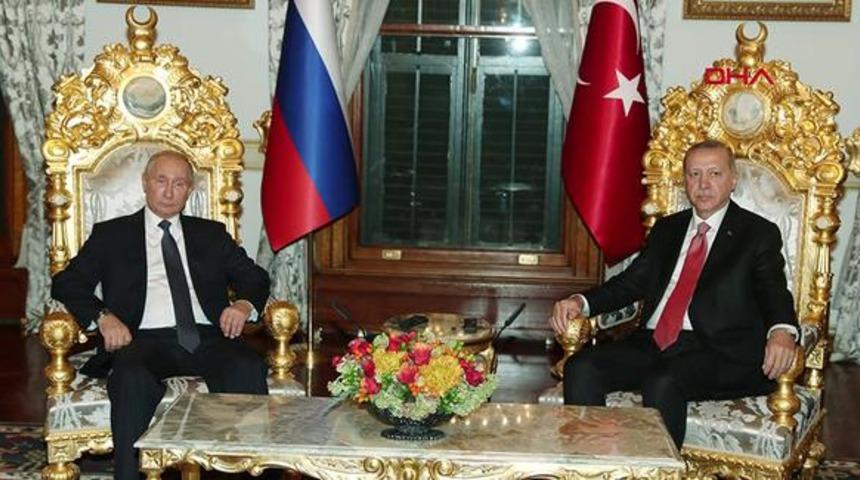 Cumhurbaşkanı Erdoğan ve Putin görüşmesi sona erdi