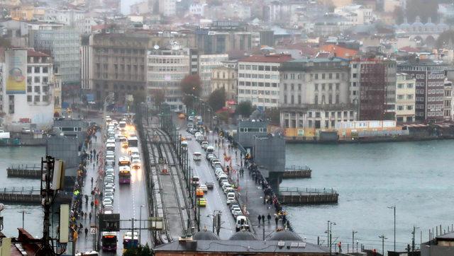 İstanbul'da yağmurdan büyüleyici görüntüler