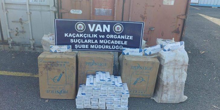 Van’da 5 bin paket kaçak sigara ele geçirildi