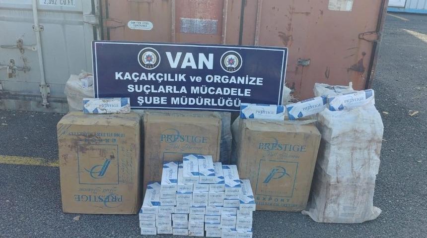 Van&rsquo;da 5 bin paket ka&ccedil;ak sigara ele ge&ccedil;irildi