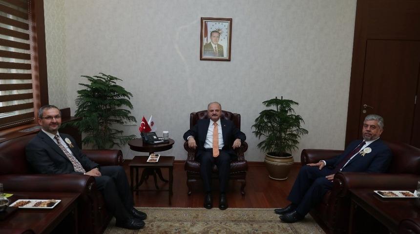 Vali &Ccedil;akacak, Din İşleri Y&uuml;ksek Kurulu Başkan Vekili &Uuml;&ccedil;er&rsquo;i kabul etti