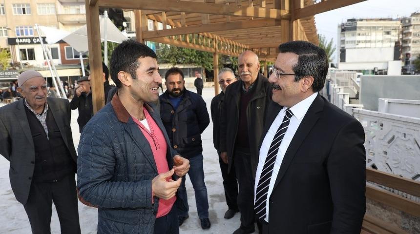 Başkan Atilla &lsquo;Ofis Meydanı&rsquo; &ccedil;alışmasını denetledi