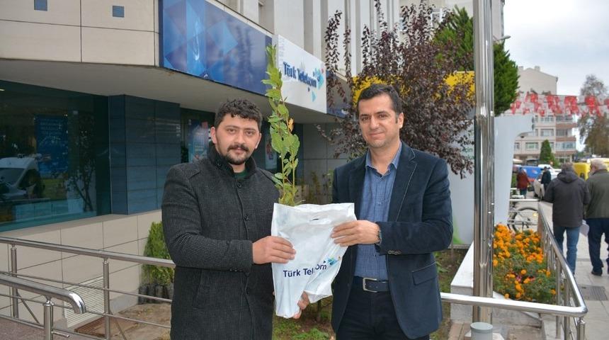 T&uuml;rk Telekom&rsquo;dan Sinoplulara ağa&ccedil; fidanı