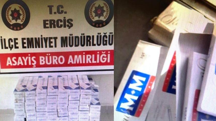 Erciş&rsquo;te ka&ccedil;ak sigara operasyonu