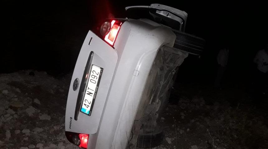 Akseki&rsquo;de trafik kazası: 1 yaralı