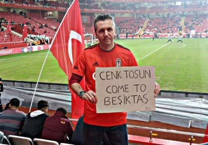 Beşiktaşlı taraftardan Cenk Tosun mesajı G4