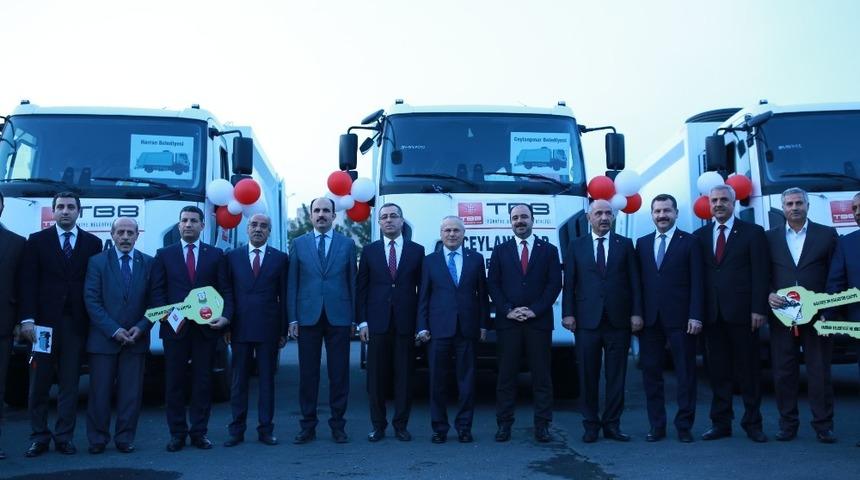 TBB&rsquo;den Şanlıurfa&rsquo;ya 8 ara&ccedil; hibesi