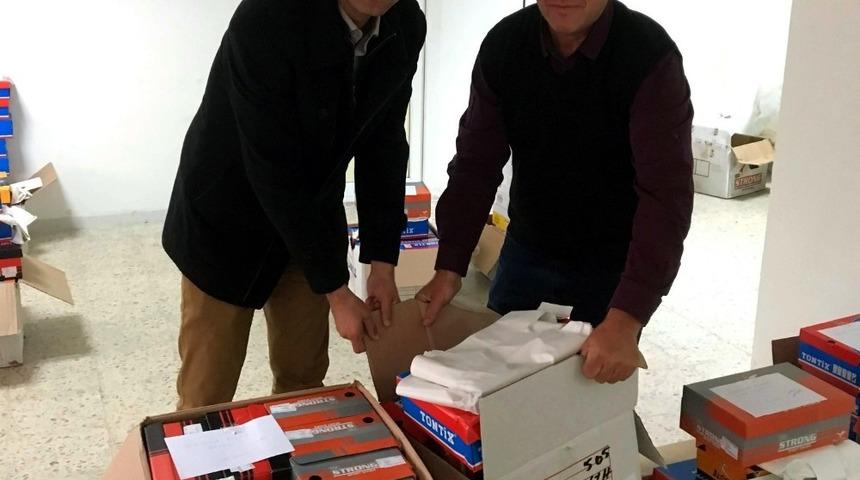 Söke Ticaret Borsası’ndan 815 öğrenciye kışlık ayakkabı