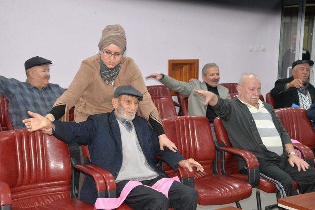 Huzur evi sakinleri sportif aktivitede