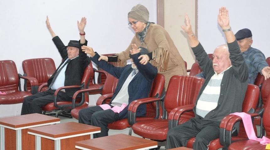 Huzur evi sakinleri sportif aktivitede