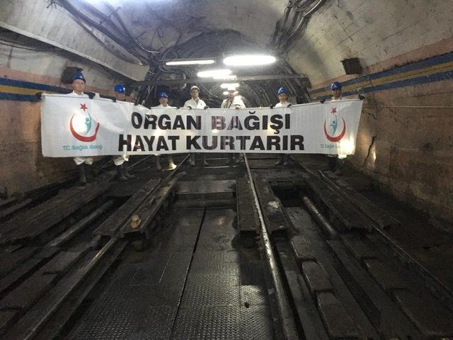 Organ bağışı için yerin 750 metre altına indiler