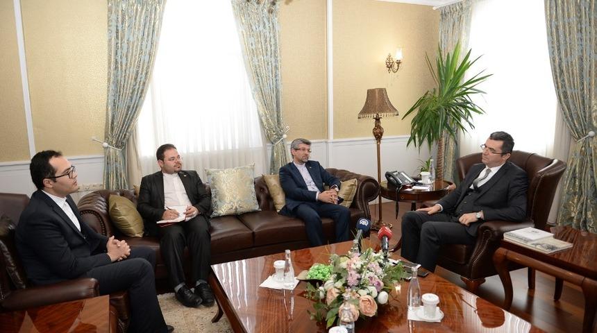 İran İslam Cumhuriyeti Başkonsolosu Dr. Sajad Soltanzadeh Erzurum Valisi Okay Memiş&rsquo;i ziyaret etti