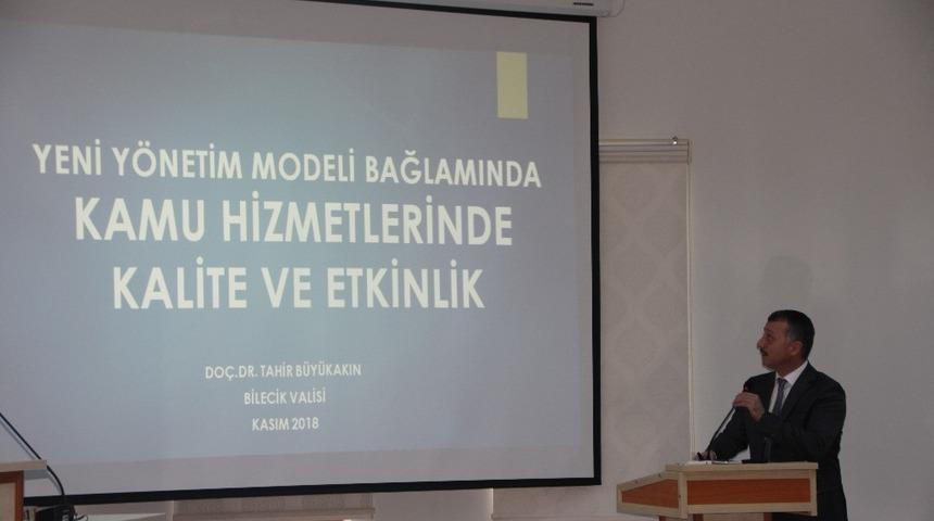 Vali B&uuml;y&uuml;kakın&rsquo;dan Kalite ve Etkinlik eğitimi