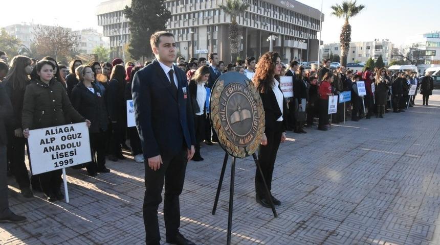 Aliağa&rsquo;da &Ouml;ğretmenler G&uuml;n&uuml; kutlaması cuma g&uuml;n&uuml;
