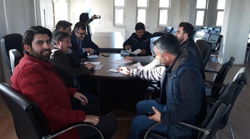 &Ccedil;aldıran&rsquo;da karla m&uuml;cadele i&ccedil;in kriz masası kuruldu