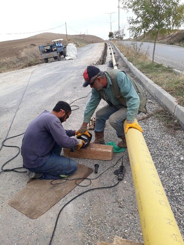 Kahta OSB’de doğalgaz kazısı başladı