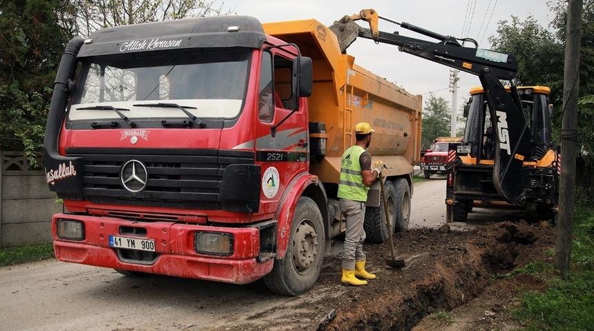 Aralık Mahallesine 6 bin 280 metrelik i&ccedil;mesuyu hattı yapıldı