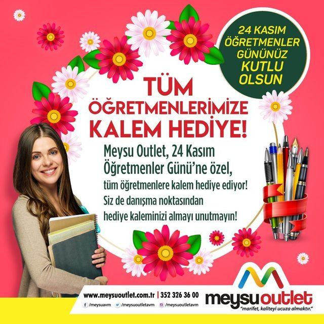 Meysu Outlet’ten tüm öğretmenlere kalem