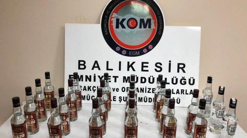 Balıkesir&rsquo;de sahte rakı operasyonu