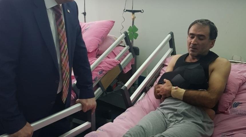 Polat&rsquo;tan kazazedelere ge&ccedil;miş olsun ziyareti