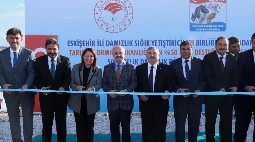 500 başlık damızlık düve işletmesi törenle açıldı