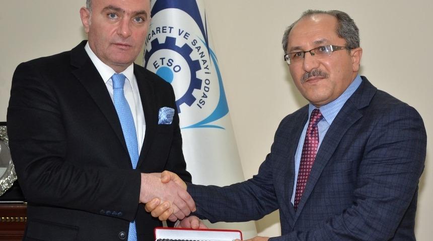 BMC Genel M&uuml;d&uuml;r&uuml; Osman Dur&rsquo;dan ETSO&rsquo;ya ziyaret