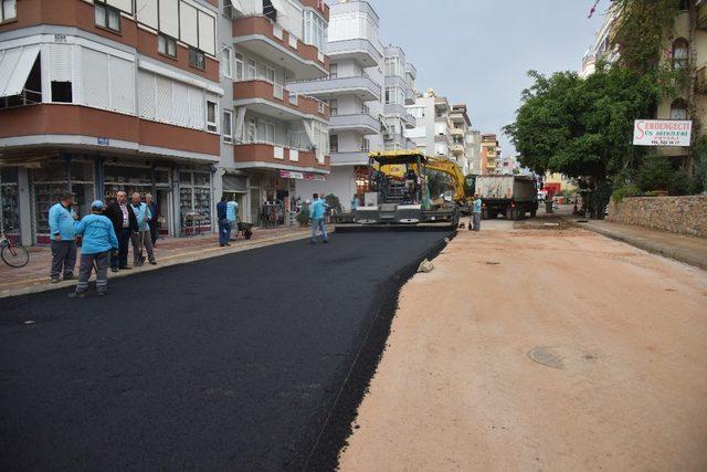 Alanya’da cadde yenileme çalışmaları