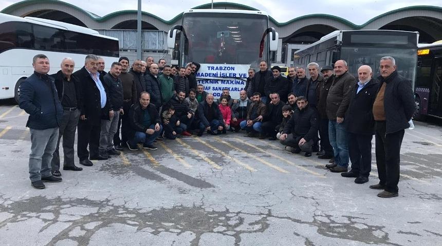 Trabzon sanayi esnafı &Ccedil;anakkale&rsquo;ye &ccedil;ıkarma yaptı