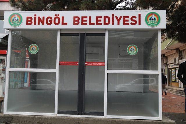 Bingöl’e modern duraklar kuruldu