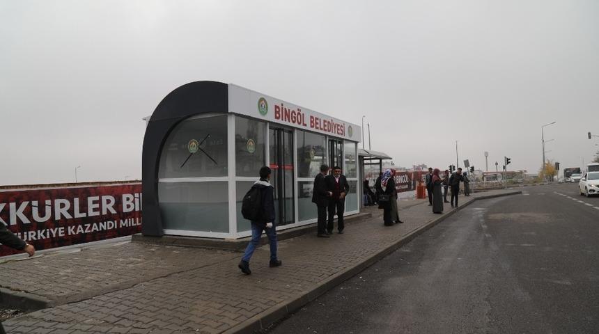 Bing&ouml;l&rsquo;e modern duraklar kuruldu