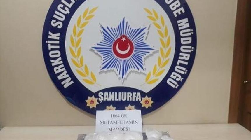 Şanlıurfa&rsquo;da 1 kilo 60 gram metamfetamin ele ge&ccedil;irildi