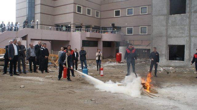 SDÜ Hastanesi’nde yangın tatbikatı