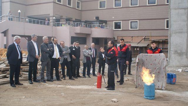 SDÜ Hastanesi’nde yangın tatbikatı