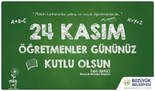 Bozüyük Belediye Başkanı Fatih Bakıcı’nın Öğretmenler Günü mesajı