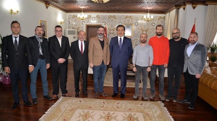 Bolu Gazeteciler Cemiyeti&rsquo;nden Vali &Uuml;mit&rsquo;e ziyaret