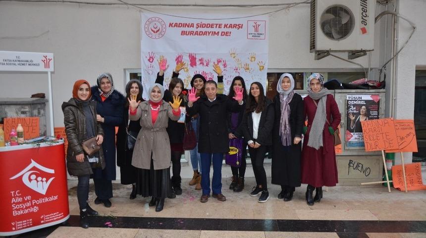 Fatsa kadına şiddete &lsquo;dur&rsquo; dedi