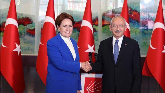 İyi Parti Genel Başkanı Meral Akşener ve CHP Genel Başkanı Kemal Kılıçdaroğlu