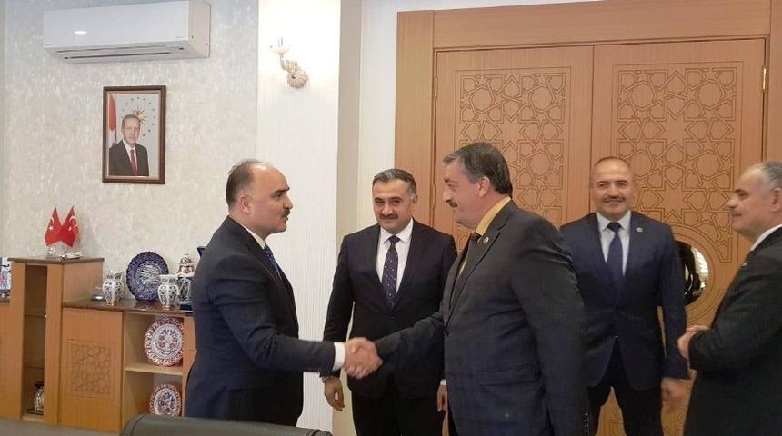 Başkan Cabbar&rsquo;dan Vali G&uuml;naydın&rsquo;a Hayırlı Olsun Ziyareti