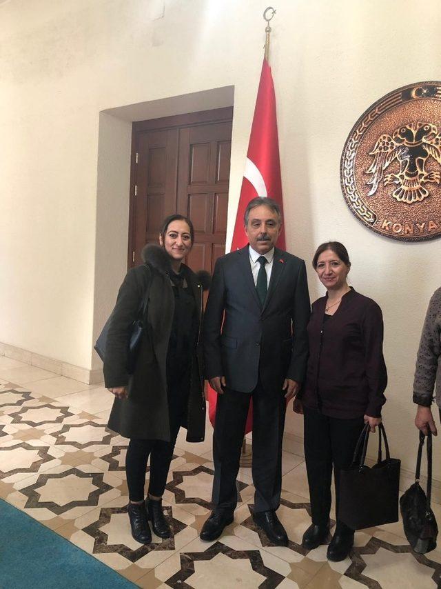 Yüksekovalı kadınlar, Konya Valisi Toprak’ı ziyaret etti