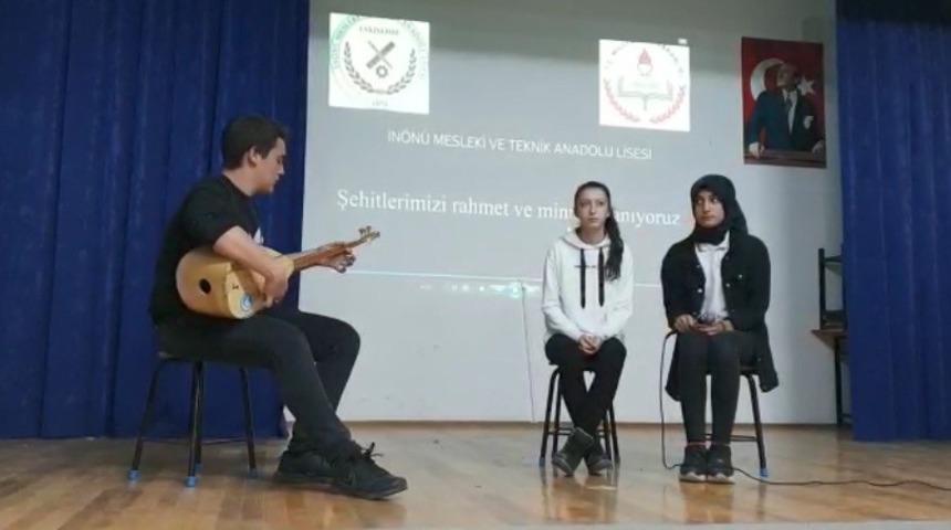 Şehit &ouml;ğretmen Yal&ccedil;ın İn&ouml;n&uuml; il&ccedil;esinde de unutulmadı