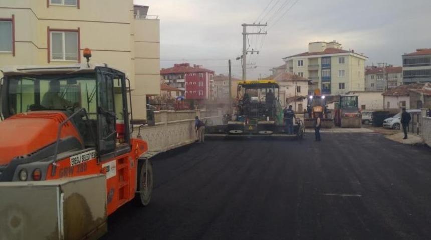Ereğli&rsquo;de asfalt &ccedil;alışmaları s&uuml;r&uuml;yor