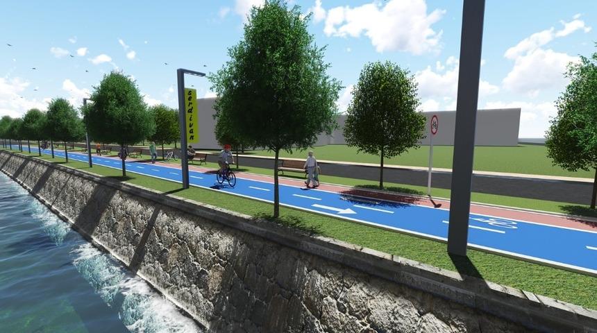 &Ccedil;ark Deresi kenarında d&ouml;n&uuml;ş&uuml;m projesi