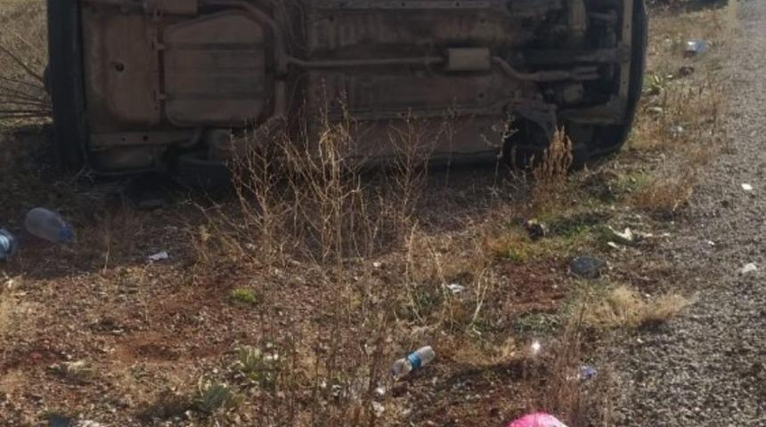 Beyşehir&rsquo;de otomobil şarampole devrildi: 4 yaralı